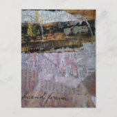 Vriend voor altijd mixed media collage briefkaart (Voorkant)