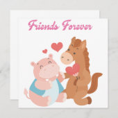 vriend voor altijd Valentijnsdagen Kaart (Voorkant / Achterkant)