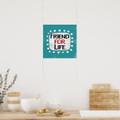 Vriend voor het leven Poster Wall Art (Keuken)