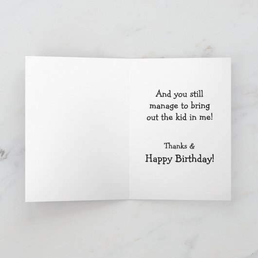 Vriend voor meer dan 50 jaar - Verjaarkaart Kaart (Binnen)