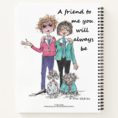 Vriend voor mij, warm gezegde van twee vrienden, s notitieboek (Achterkant)