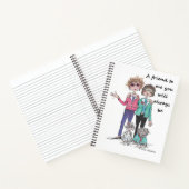 Vriend voor mij, warm gezegde van twee vrienden, s notitieboek (Binnen)