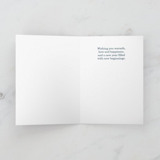 Vriend voor rendieren Winter bos Kerstmis Feestdagen Kaart (Binnen)