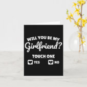 Vriend vraag haar of je mijn Vriendin bent Kaart (Gele Bloem)