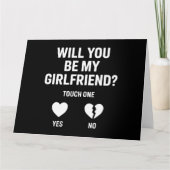 Vriend vraag haar of jij mijn Vriendin bent Kaart (Voorkant)