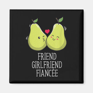 Vriend Vriendin verloofde vrouw verloofde bruiloft Magneet