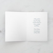 Vriend Vrolijk Kerst Kaart Blauw Sneeuwvlokken (Binnen)