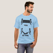 Vriend vs Beste Vriend T-shirt (Voorkant volledig)