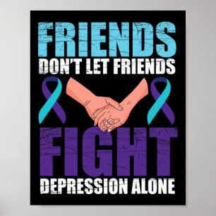 Vriend zelfmoord bewustzijn geestelijke gezondheid poster