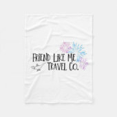 Vriend zoals ik Travel Co. Fleece Blanket (Voorkant)
