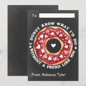 Vriend zoals jij Donut Classroom Valentijnsdag Feestdagenkaart (Voorkant / Achterkant)