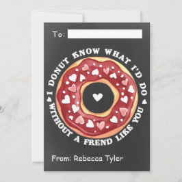 Vriend zoals jij Donut Classroom Valentijnsdag Feestdagenkaart