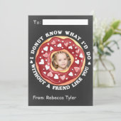 Vriend zoals jij Donut Classroom Valentijnsdag Feestdagenkaart (Staand voorkant)