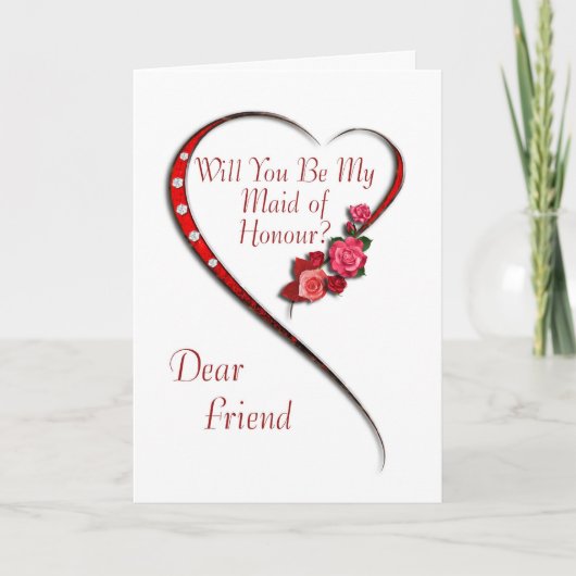 Vriend, Zwemend hart Maid of Honor nodig (Voorkant)
