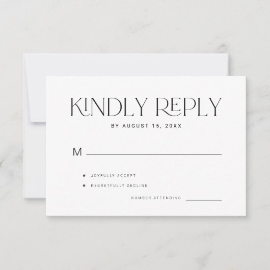 Vriendelijk antwoord moderne vette typografie brui (Voorkant)