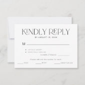 vriendelijk antwoord typografie maaltijd keuze bru (Voorkant)