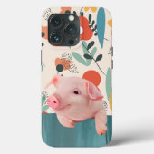 Vriendelijk Baby varken | Schattig baby dier Case-Mate iPhone Case (Achterkant)