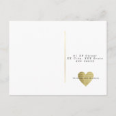 Vriendelijk beantwoorden bruiloft RSVP Wit Uitnodiging Briefkaart (Achterkant)