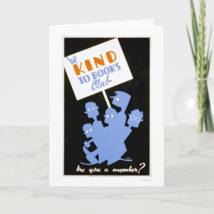 Vriendelijk ben aan de Club 1940 WPA van Boeken Kaart