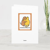 Vriendelijk ben aan het Wenskaart van Dieren Kaart (Achterkant)