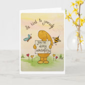 Vriendelijk ben aan zich kaart (Gele Bloem)