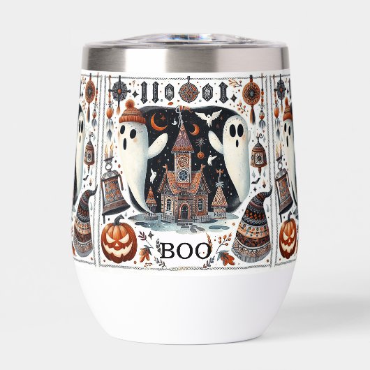 Vriendelijk Boek Halloween Ghost Modern Script Spo (Voorkant)