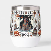 Vriendelijk Boek Halloween Ghost Modern Script Spo (Achterkant)