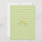 Vriendelijk bos Baby shower Kaart (Achterkant)