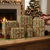 Vriendelijk bos eekhoorn cadeaupapier