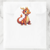 Vriendelijk Draken Karakter Sticker  (Tas)