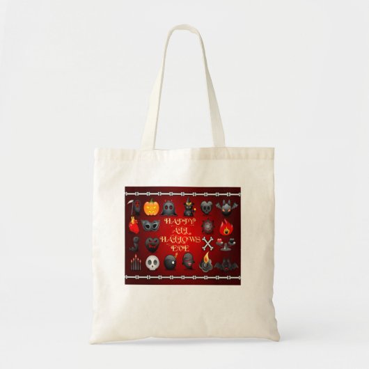 Vriendelijk een beetje eng - Kinder Halloween Bag Tote Bag (Voorkant)