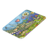 VRIENDELIJK EENVOUDIGERE DRAGON OP BUNNY TRAIL Cut Magneet (Linkerzijde)