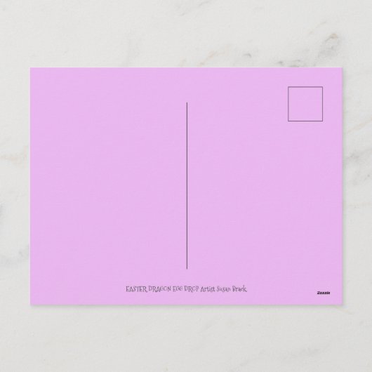 VRIENDELIJK EENVOUDIGERE EGG DRAGON, SNELHEID FEESTDAGENKAART (Achterkant)