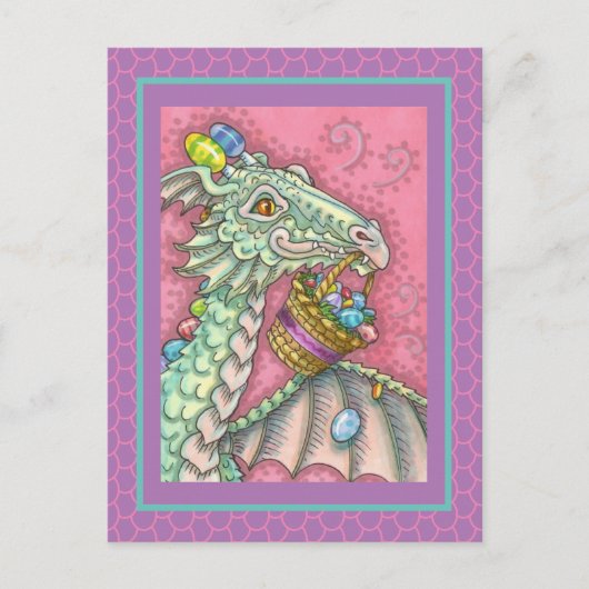 VRIENDELIJK EENVOUDIGERE EGG DRAGON, SNELHEID FEESTDAGENKAART (Voorkant)