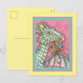 VRIENDELIJK EENVOUDIGERE EGG DRAGON, SNELHEID FEESTDAGENKAART (Voorkant / Achterkant)