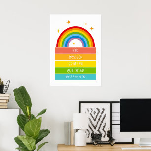 vriendelijk geïnspireerd poster