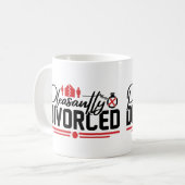 Vriendelijk Gescheiden Grappig Scheiding Feest Koffiemok (Voorkant links)