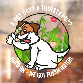 Vriendelijk Gezinde Warme Dag Vers Water Raam Stic Raamsticker (Vel 2)