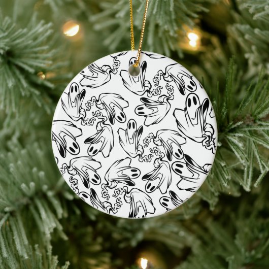 Vriendelijk Ghost die je weg drijft! Keramisch Ornament (Boom)