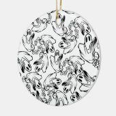 Vriendelijk Ghost die je weg drijft! Keramisch Ornament (Links)