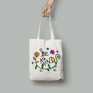 Vriendelijk Grappelijk Modern Lettertype Minimalis Tote Bag