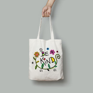 Vriendelijk Grappelijk Modern Lettertype Minimalis Tote Bag