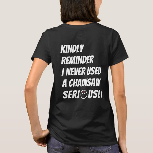 vriendelijk herinnering T-Shirt (Achterkant)