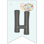 Vriendelijk klein monster Gelukkige Verjaardag Ban Vlaggetjes (Tweede vlag)