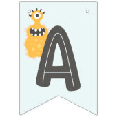 Vriendelijk klein monster Gelukkige Verjaardag Ban Vlaggetjes (Derde vlag)