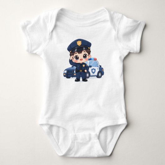 Vriendelijk Klein Officier Romper (Voorkant)