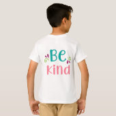 Vriendelijk Kleurrijk Ontwerp T-shirt (Achterkant volledig)