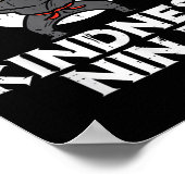 Vriendelijk Ninja Grappige Kinderen Anti Pesten Da Poster (Hoek)
