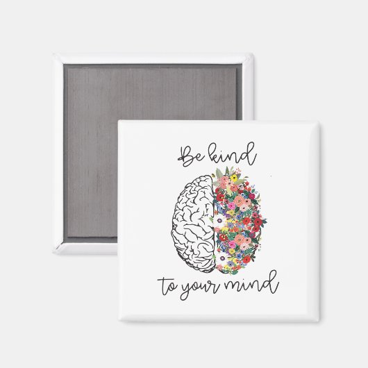 Vriendelijk om je geest Leuke Vrouwen Geestelijke  Magneet (Voorkant / Achterkant)