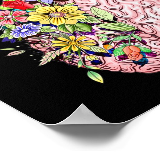 Vriendelijk om je geest Mental Health Awareness Ma Poster (Hoek)